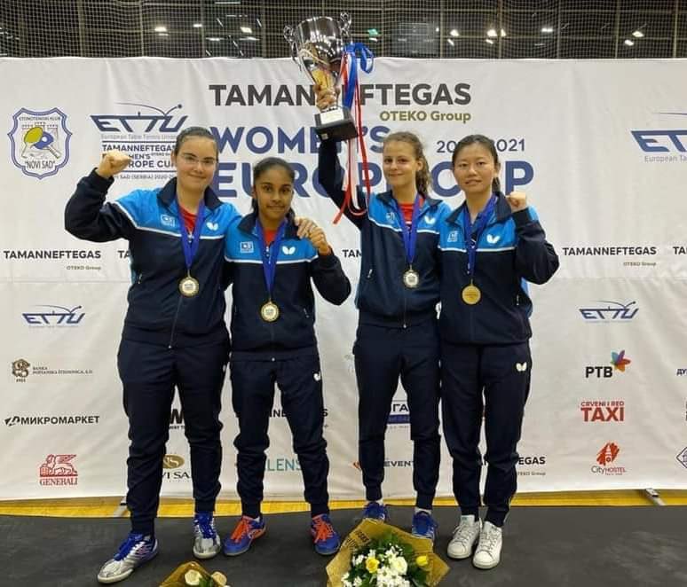 erb_gilles's tweet image. Formidable exploit des filles de Saint-Denis en #tennisdetable! Elles remportent la Coupe d'Europe des clubs #ETTU 🏓🏆🇪🇺 🇫🇷
Un grand bravo à Camille, Leili, Prithika et la coach Qiwen. C’est la victoire de tout un club. La @ffttofficiel soutient ses clubs !