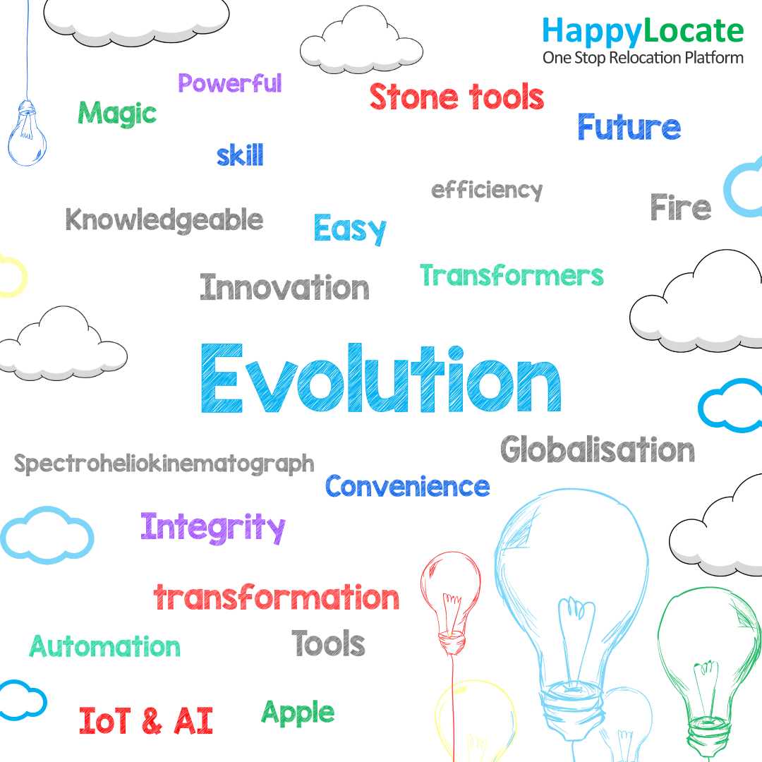 HappyLocate's tweet image. We are celebrating #nationaltechnologyweek by acknowledging various feats in the process of evolution, since the dawn of time. We at #HappyLocate use technology to provide integrated mobility solutions. Learn how by reaching us at happylocate.com #relocationtechnology
