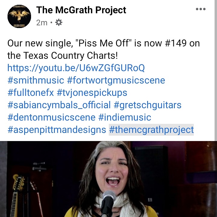 ProjectMcgrath's tweet image. #149 on the Texas Country Charts!