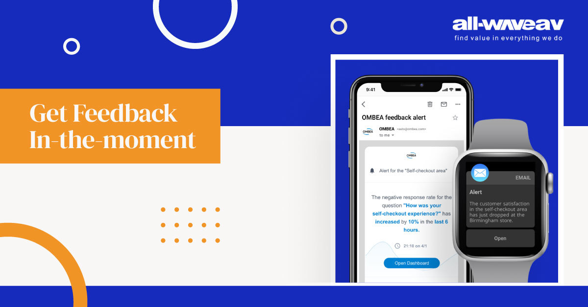 AllwaveAV's tweet photo. With @OMBEA, you can capture feedback in real-time instead of waiting for days or months. It will help you take proactive action to manage customer expectations. Learn more here https://t.co/OINGPoZcoZ
#customerfeedback #feedback #happycustomer #customerservice #customerreview https://t.co/42ci1RKspN