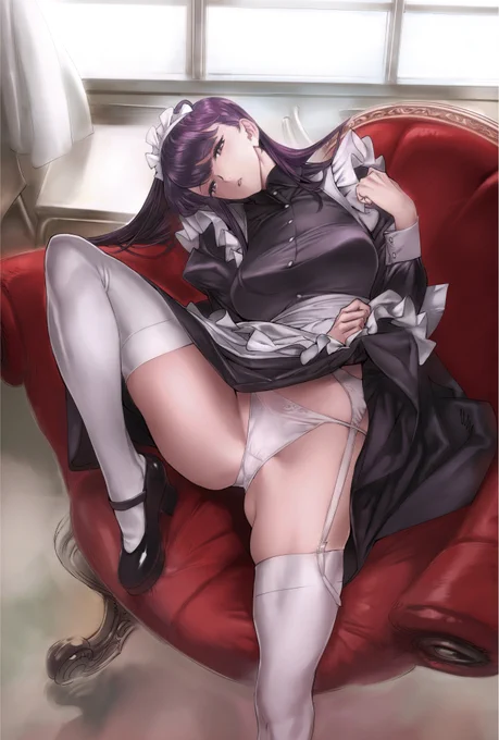 メイドの日らしいのでコミさん過去絵(縦長 