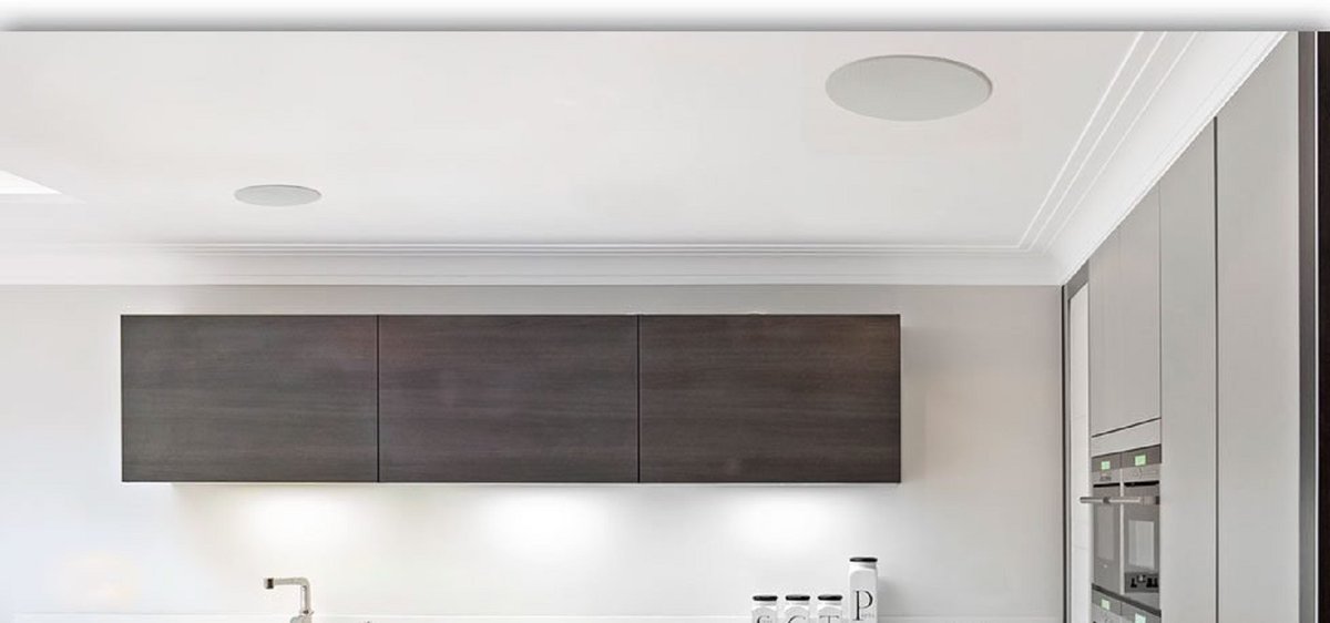 Sleek recessed speakers can be fitted into the ceilings of most rooms allowing you to play music wherever and whenever you want.