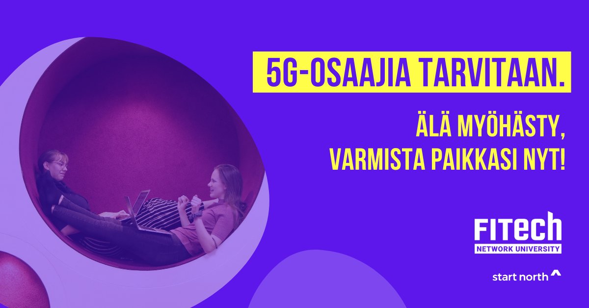 MarjoUP's tweet photo. Opetusta 5G:stä jokaiselle! Osaamista josta on hyötyä.🌞 #FITech 
5G-kesäkoulu: https://t.co/mCL4CVsihw ja paljon muuta! #5GMomentum #5G https://t.co/L1AjBAkZpo