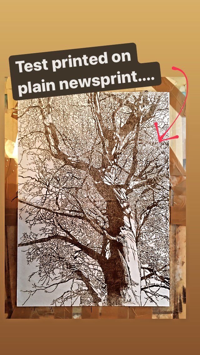 susenoble's tweet photo. Finished a test print of my big tree key block - just need to transfer the image to a couple of new blocks and get them carved before printing begins! 😁
#wip
#get_imprinted
#printmakersofinstagram
#ukprintmakers
#saltburnprintmaker
#multiblockprint
#linocutprint
#bigtree https://t.co/XfPiHotPSv