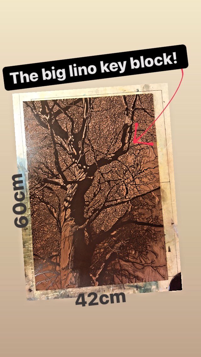 susenoble's tweet photo. Finished a test print of my big tree key block - just need to transfer the image to a couple of new blocks and get them carved before printing begins! 😁
#wip
#get_imprinted
#printmakersofinstagram
#ukprintmakers
#saltburnprintmaker
#multiblockprint
#linocutprint
#bigtree https://t.co/XfPiHotPSv