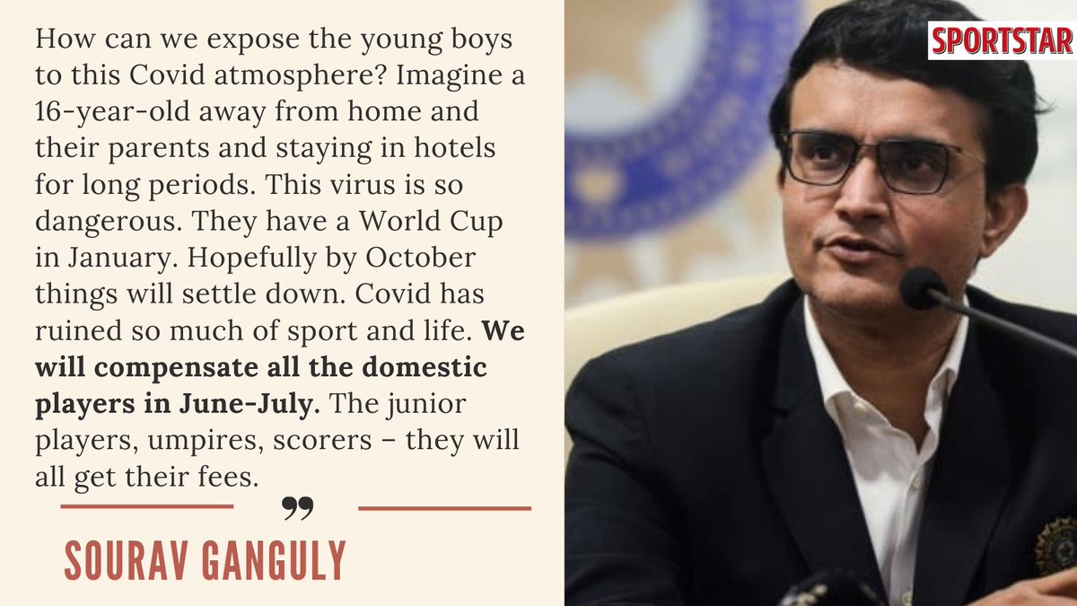 5. What is the  #BCCI doing to stay in touch with junior cricketers and keep them motivated to stick with the game? Does a lack of game time hurt efforts there? Read the full interview here   http://bit.ly/3ev9m4e   #IndianCricket |  #COVIDIndia