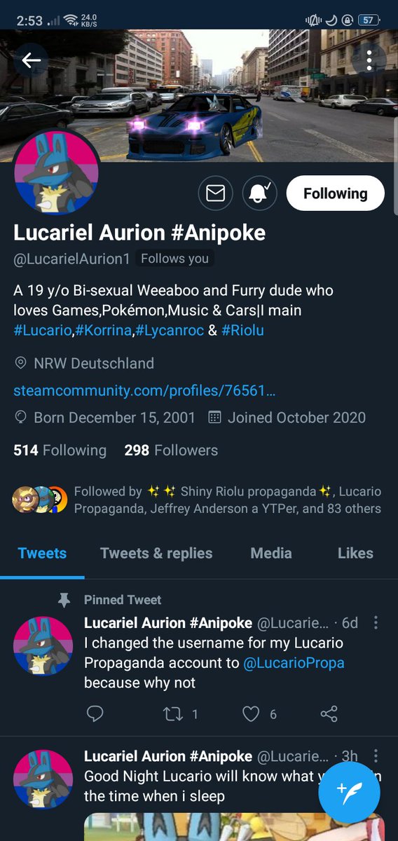 Please follow our friend Lucariel Aurion

Last 2 followers and he can finally hit 300 😄