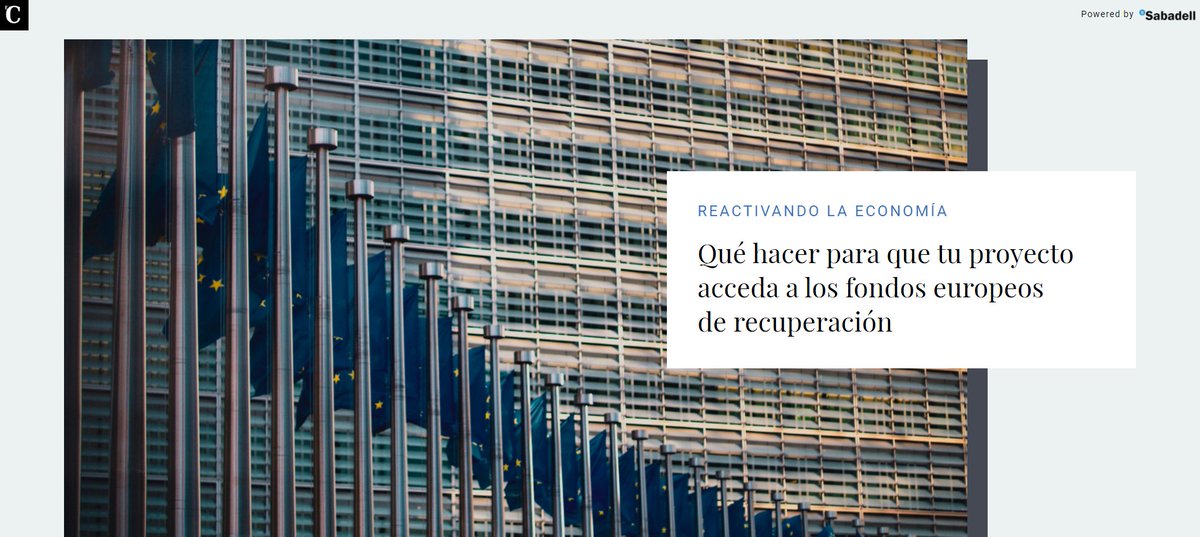 sabadellprensa's tweet image. #FondoRecuperaciónEuropeo | Qué hacer para que tu proyecto acceda a los fondos #NextGenerationEU sab.to/3hgmhZI vía @elconfidencial #EstarDondeEstés