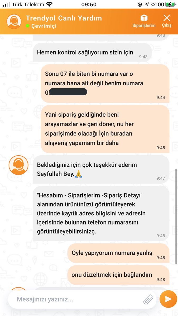AssimoLOL's tweet photo. @Trendyol Ne kadar saçma bi sisteminiz varmış ya rezil oldum ili günden beri numara yanlış diyorum bana numarayı soruyorlar böyle saçma bişey olamaz https://t.co/ozkpH5CfgP