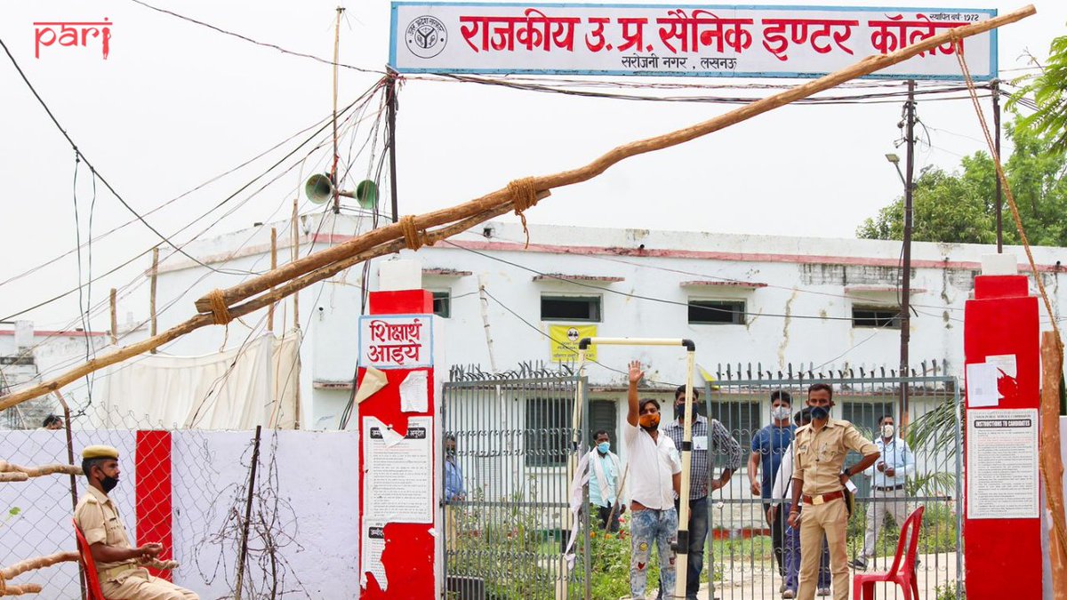 “The arrangements for the safety of the government staff arriving for poll duty were negligible” says Santosh Kumar (43). He is the headmaster of a primary school in Lucknow’s Gosaiganj, and worked on both voting days as well as on the counting day.