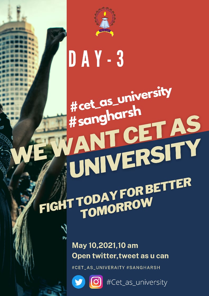 AsitRohan's tweet photo. This should be considered as soon as possible. We want this and we deserve this. We want CET as University.
#cet_as_university #sangharsh @ugc_india @GovernorOdisha @CMO_Odisha @Naveen_Odisha @SDTE_Odisha @Sambad_English @sambad_odisha @dpradhanbjp @dr_arunsahoo @anubhavpatnaik7 https://t.co/h7z2A6HEab