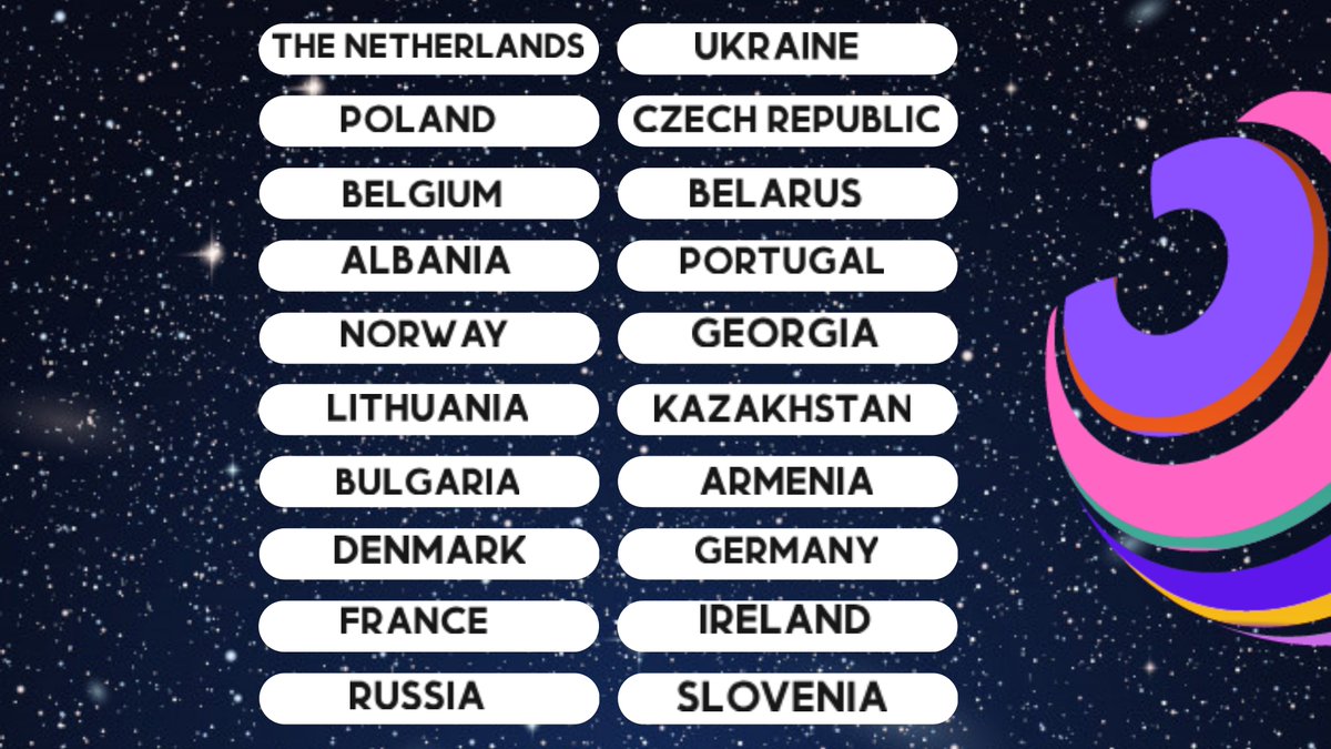 JESC2021's tweet photo. Good Morning #Europe!

We present to you the list of participants of #JESCR2021, Final on July 3rd! https://t.co/bIglc8S1PM
