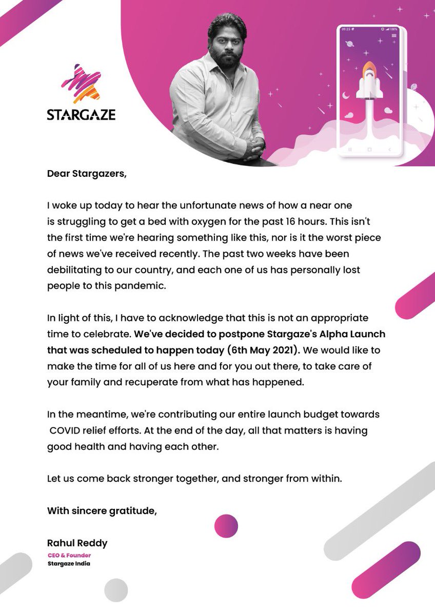 As India crumbles , <a href="/Stargaze_india/">Stargaze</a> launch is postponed .
