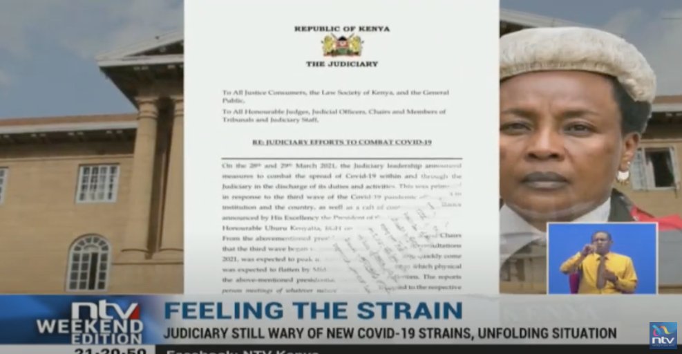Ntv Kenya Covid 19 Kenya S Judiciary Still Wary Of New Strains Unfolding Situation Link T Co Ivkomruowf
