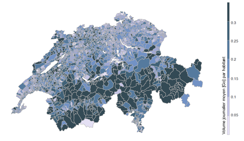 Les données de téléphonie mobile sont importantes pour les régions alpines et les zones rurales: on enregistre la consommation moyenne la plus élevée dans ces parties du territoire. Mais cette croissance rapide atteint ses limites. succesuisse.ch/fr/etude-sur-l… #5G