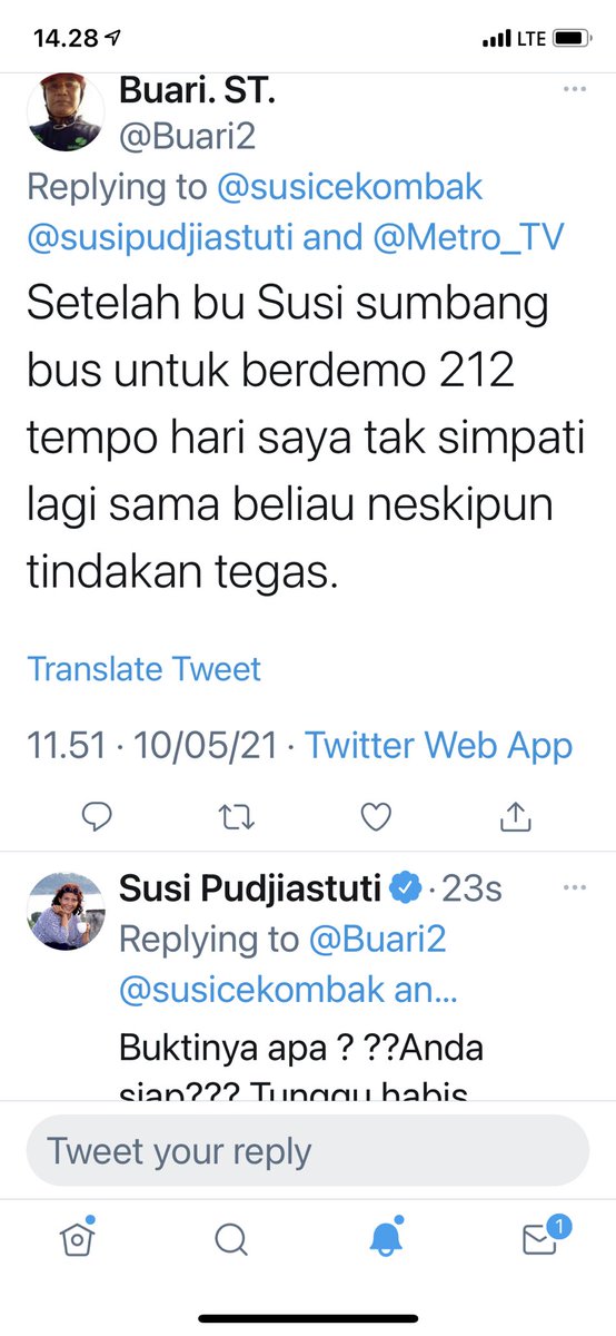 Contoh buzzer fitnah pun dilakukan 👇👇👇