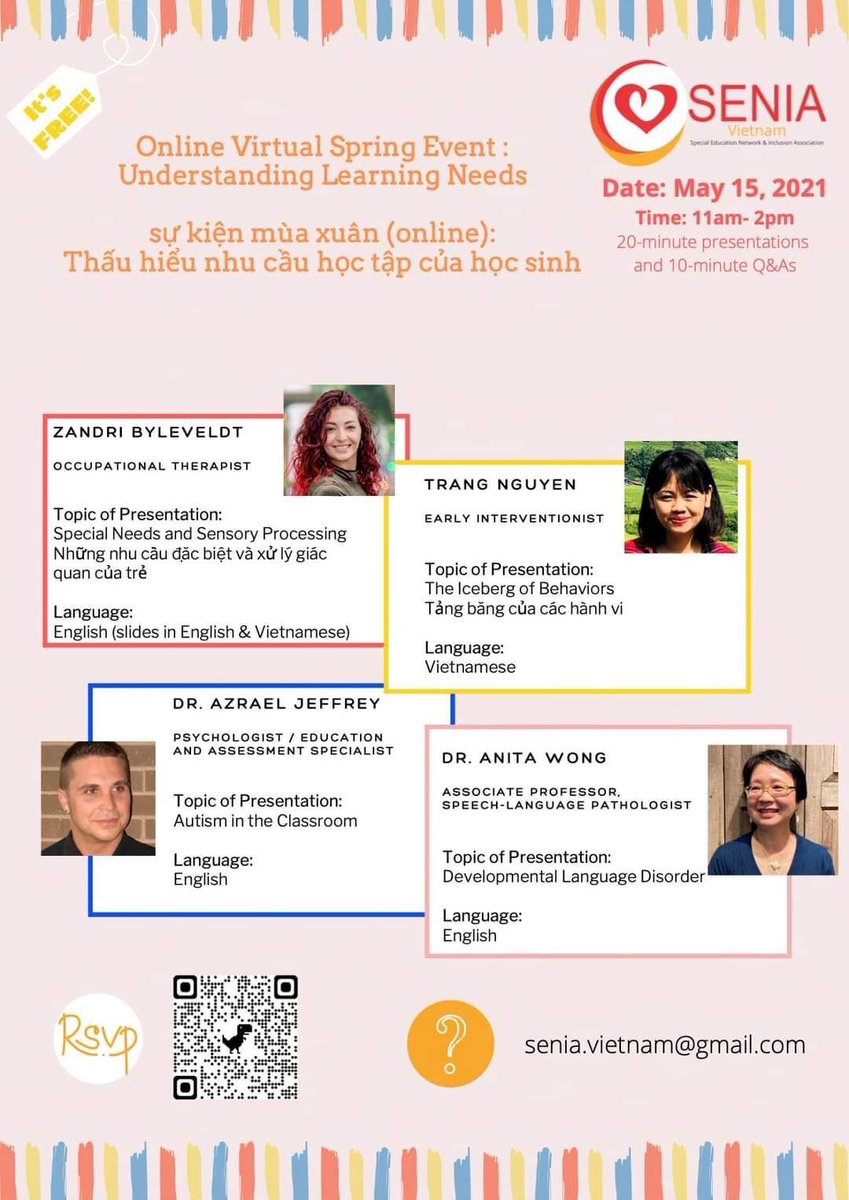 Free PD from <a href="/SeniaVietnam/">SENIA Vietnam</a> DETAILS FOR THEIR ONLINE EVENT!! We hope you can join us. In order to join you must sign up using this link: docs.google.com/forms/d/e/1FAI…