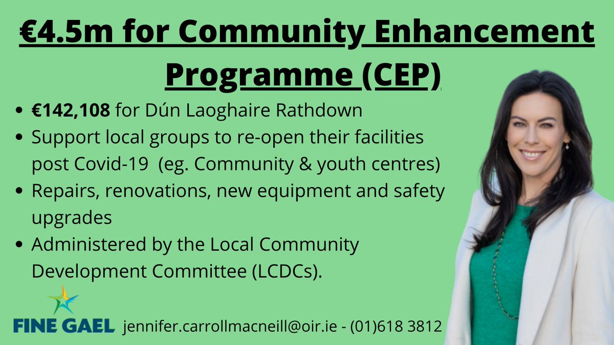 Fantastic to see this funding for the local community and voluntary sector. Applications can be made here👉
dlrcoco.ie/en/community/d…