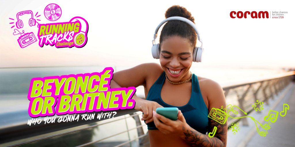 Coram's tweet photo. We're now into week 2 of our #RunningTracksChallenge! We'd love to hear how you're getting on &amp; which albums you're listening to

If you'd like to support, please share your favourite running song with a donation of whatever you can give: https://t.co/eD1m2aeYlu #MondayMotivation https://t.co/TLsKQA0wQa