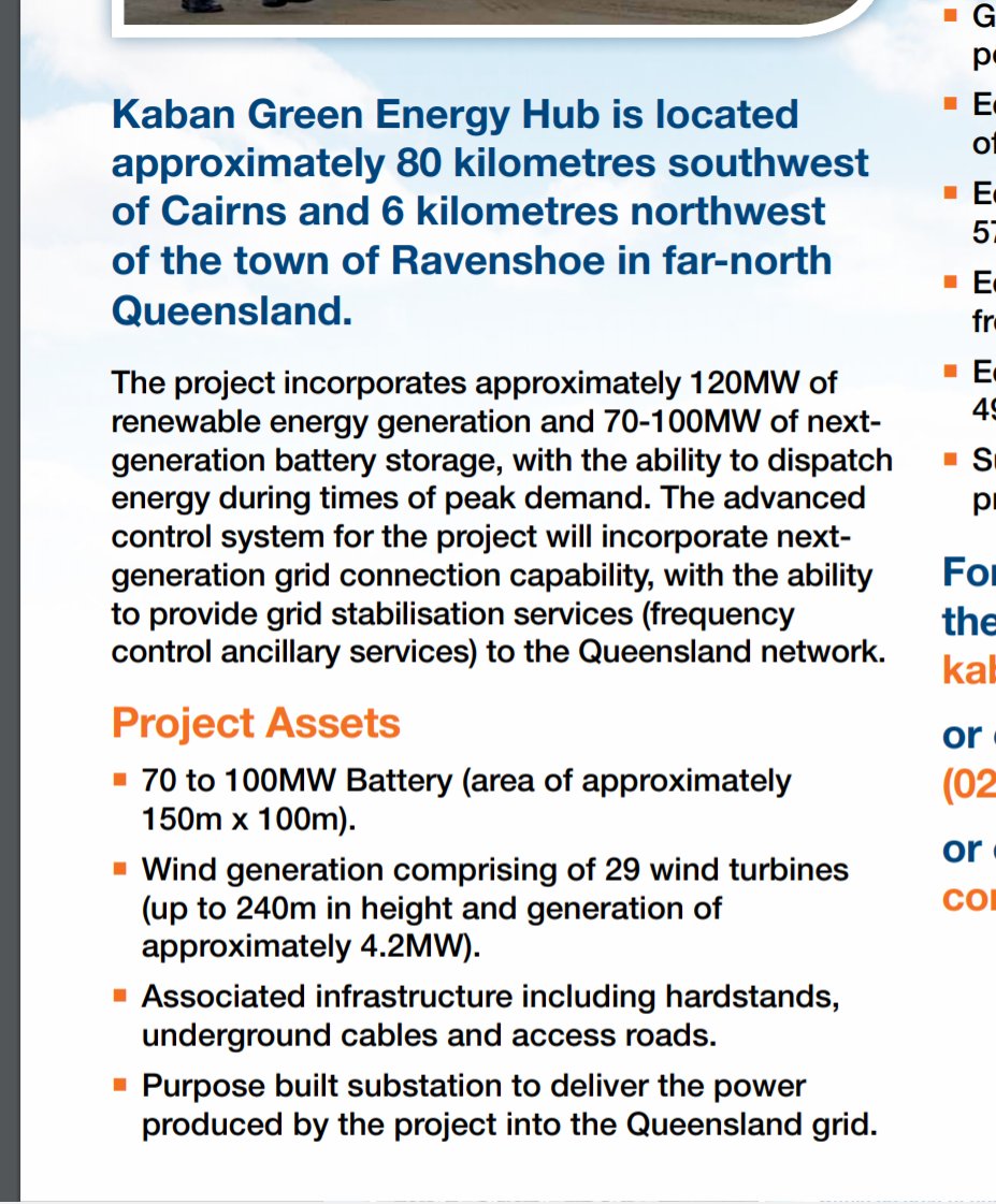 Anyway, the good folks at  @NEOEN_Energy explain exactly what the BESS (battery energy storage system) at Kaban is meant to do. It's straightforward: peak demand energy and assisting with grid stabilisation in QLD. https://es-analytics.com/wp-content/uploads/Development-2000437.pdf