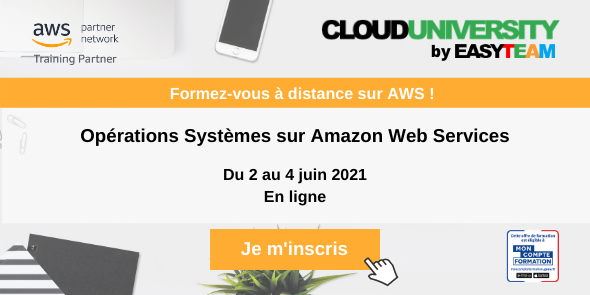 AmraniHatim2's tweet photo. 📣 Que diriez vous découvrir la partie opérationnelle du Cloud AWS en suivant notre formation officielle "Opérations Systèmes sur Amazon Web Services" ? Développez et certifiez vos compétences #cloud en vous inscrivant à cette formation éligible au CPF… https://t.co/cbXVXMBDjV https://t.co/ImKO1IGJfk