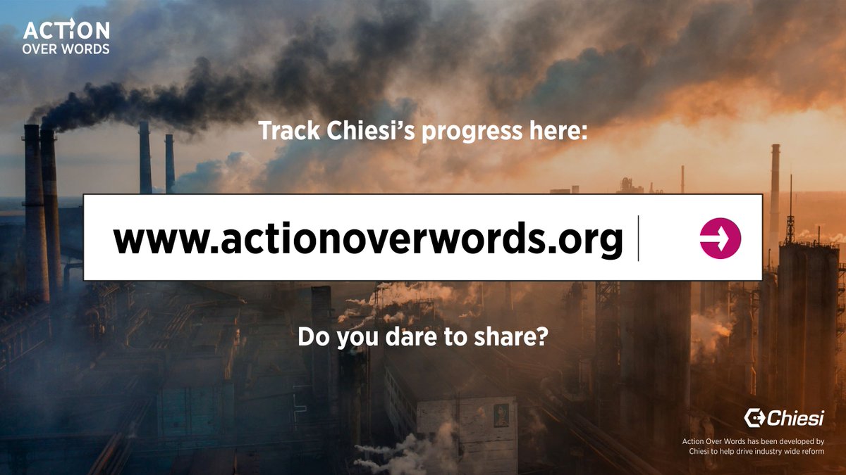 Today we officially launch #ActionOverWords, Chiesi's plan to become #CarbonNeutral by 2035. The climate crisis is a health crisis and we need to act now!

Visit our site here: actionoverwords.org