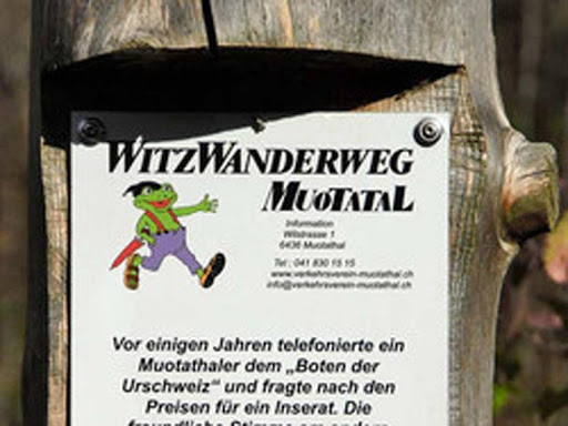 streumeyer's tweet photo. Lachen ist gesund! Ein Geheimtipp: Wie wärs mit dem #Witzwanderweg im #Muotatal! 25 "Lach-Stationen" mit träffen und humorvollen Sprüchen auf dem Uferweg entlang der wild rauschenden Muota!
@ilovelucerne #SchwyzTourismus
https://t.co/hm7UjcnF4o https://t.co/FmfRo9Iypy