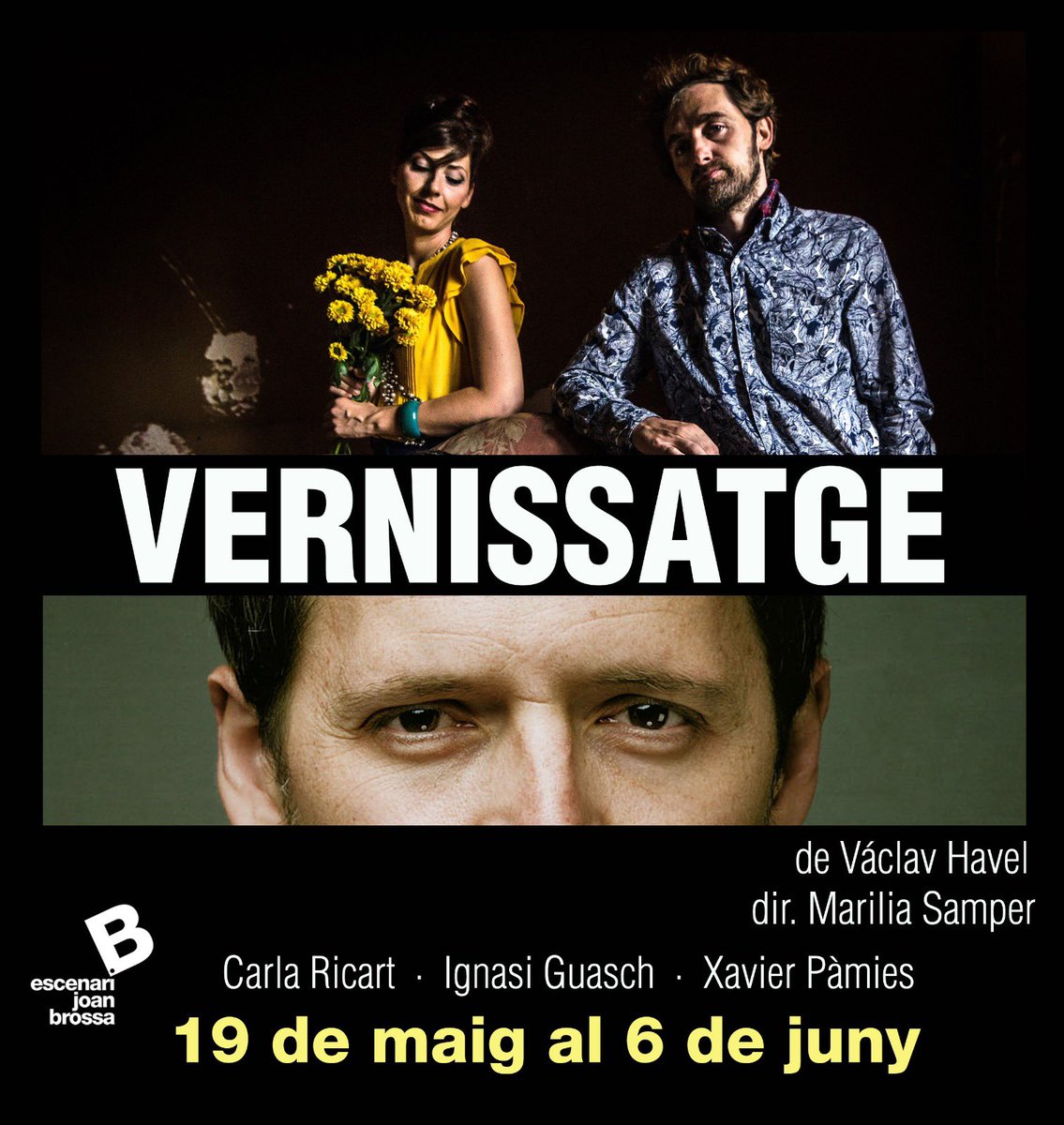 Us esperem a l’<a href="/EscenariBrossa/">Escenari Joan Brossa</a> del 19/05 al 06/06! #vernissatge #václavhavel #teatre #barcelona  <a href="/latramabcn/">La Trama Produccions</a>