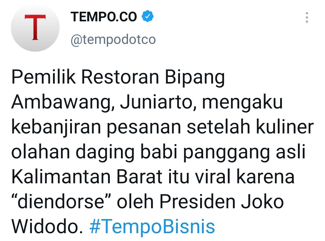 metanoetics's tweet photo. Usul donk Pak @jokowi: Kalau mau endorse makanan, mbok jangan yg mengandung babi. Bukan soal agama, tp ntar jadi laku dan harganya mahal. Maka kami pemakan babi ini yg rugi 😂🤣😂 https://t.co/dbNpvaM0IS