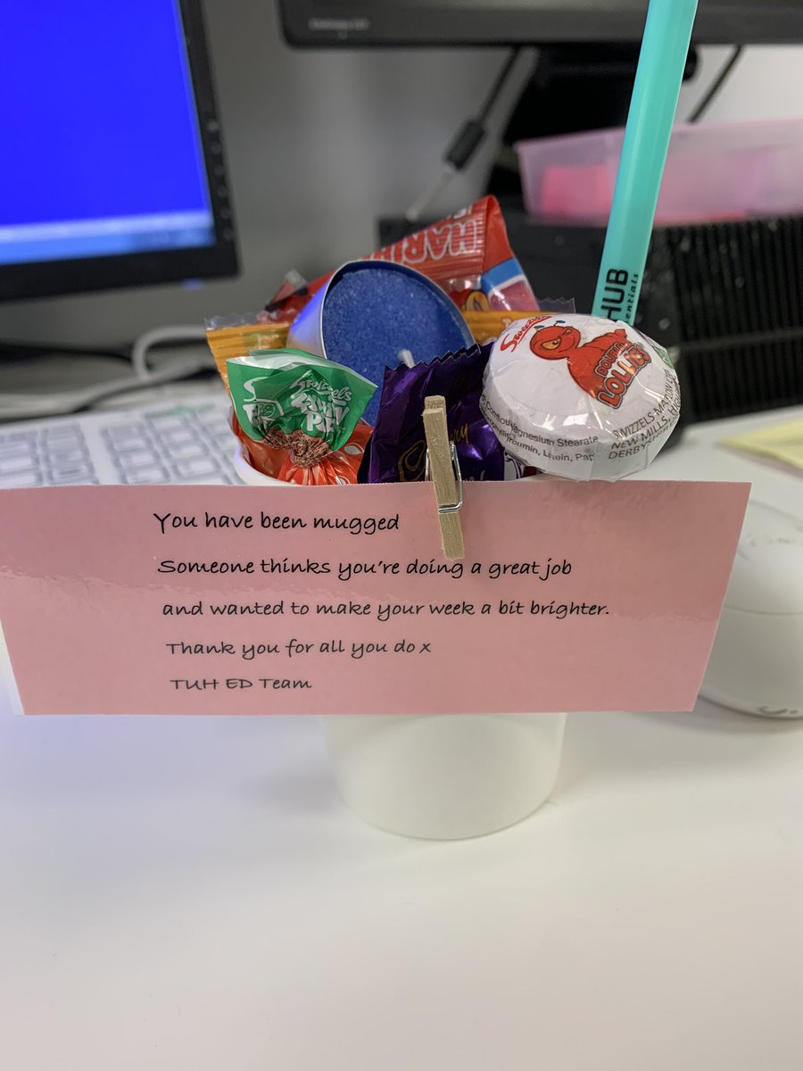 A really lovely way to finish on a high after a very challenging week of nights. Thanks so much for “mugging” me <a href="/ed_tuh/">TUH ED</a> 😎 And thanks to all who worked the week with me!