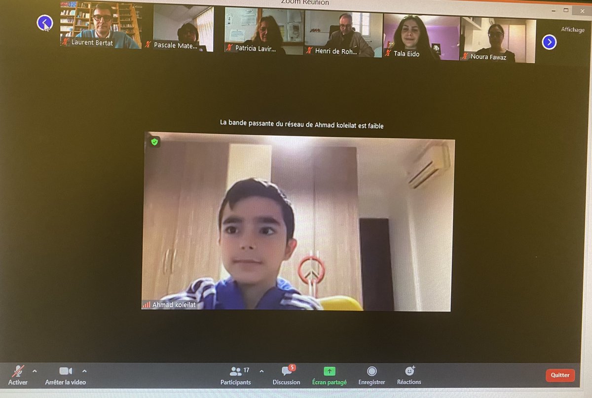 LyceeAK's tweet photo. M. Olivier Brochet, Directeur Général de l'AEFE a fait l'honneur d'une visite virtuelle au #lycéeabdelkader le 7 mai. Un grand merci pour ce moment fort d'échanges riches avec la communauté scolaire: élèves, parents, personnels et direction @aefeinfo https://t.co/drieBEf2pL