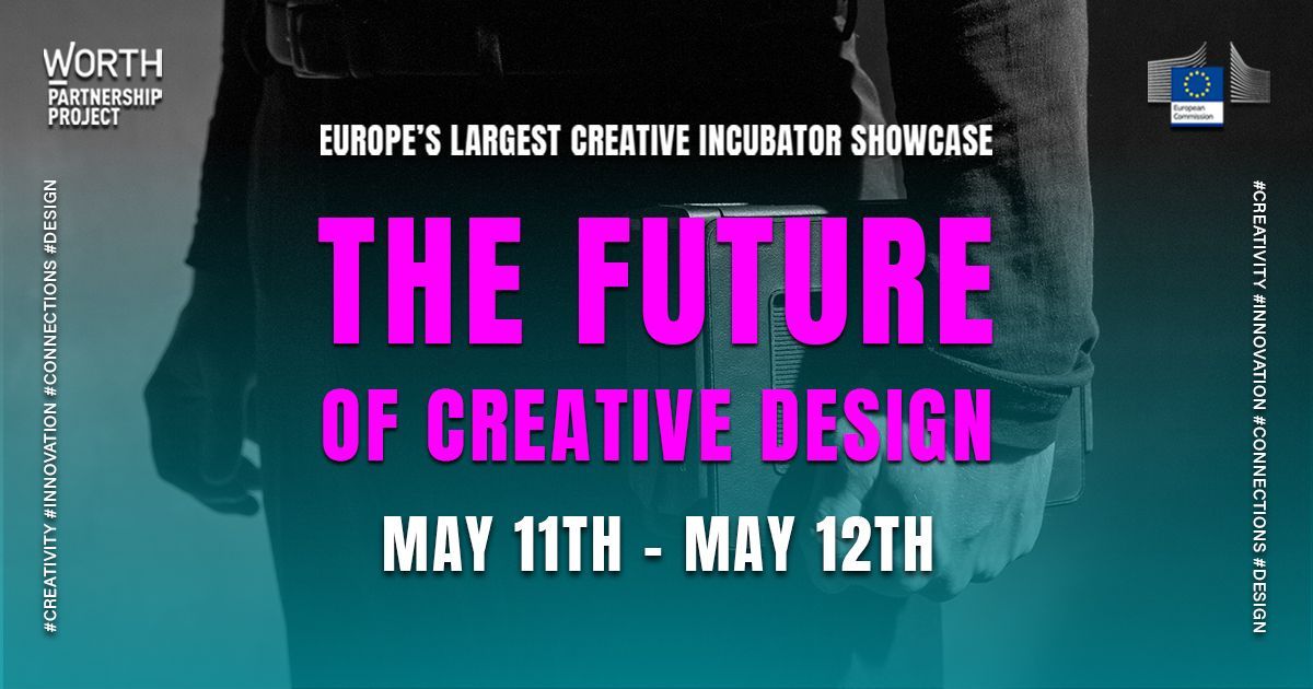 smartx_europe's tweet photo. What will the future of the creative sector in Europe be? On May 11th and 12th, @WORTHProject will answer this key question during the digital event “The Future of Creative #Design”. Discover more and register for free here: https://t.co/DPOXxjGDkq #WORTHFutureDesign https://t.co/pfDjJQ5rdO