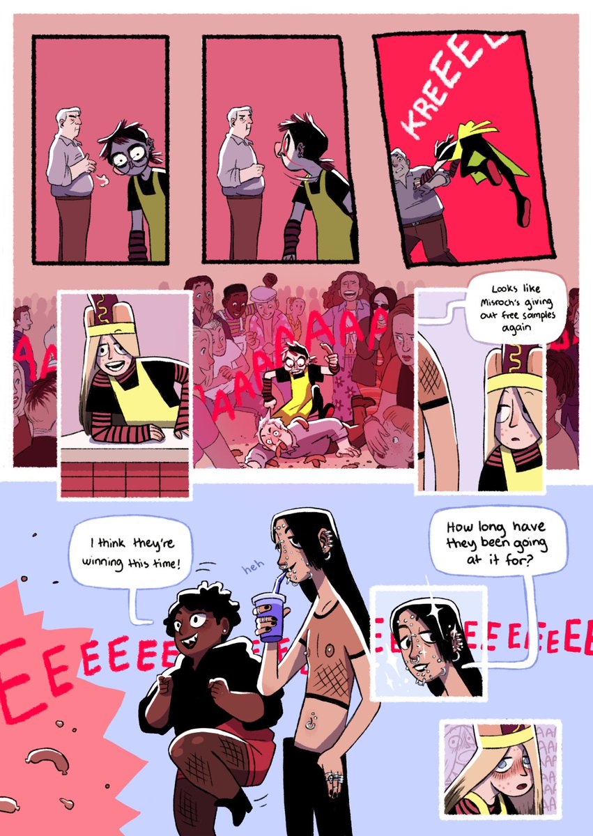 Guess who was in a podcast Big Bang!? Me!! And I got the honor of making art for Sugar's Brimstone Valley Mall fic "Throw My Dead Body In The Dumpster Behind Weiner World When I Die"! And let me tell you... it's a delight.

https://t.co/V2i3YFubTa 