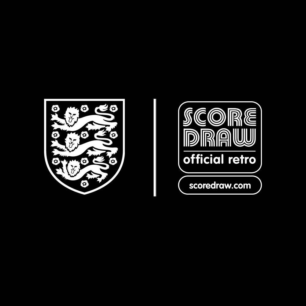 Score Draw Drop England 1990 Blackout Shirt - SoccerBible