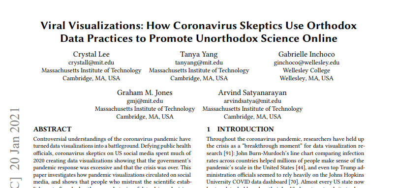 MIT researchers 'infiltrated' a Covid skeptics community a few months ago and found that skeptics place a high premium on data analysis and empiricism."Most fundamentally, the groups we studied believe that science is a process, and not an institution." https://arxiv.org/pdf/2101.07993.pdf