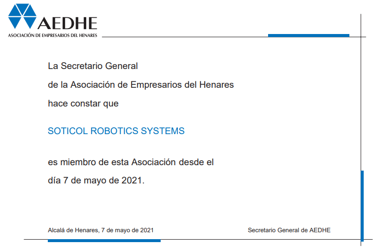 Soticol's tweet photo. @Soticol miembro desde la semana pasada de la Asociación de Empresarios del Henares @AEDHE para contribuir a defender los intereses comunes de las empresas del #CorredordelHenares. https://t.co/aTZEf4TVGc