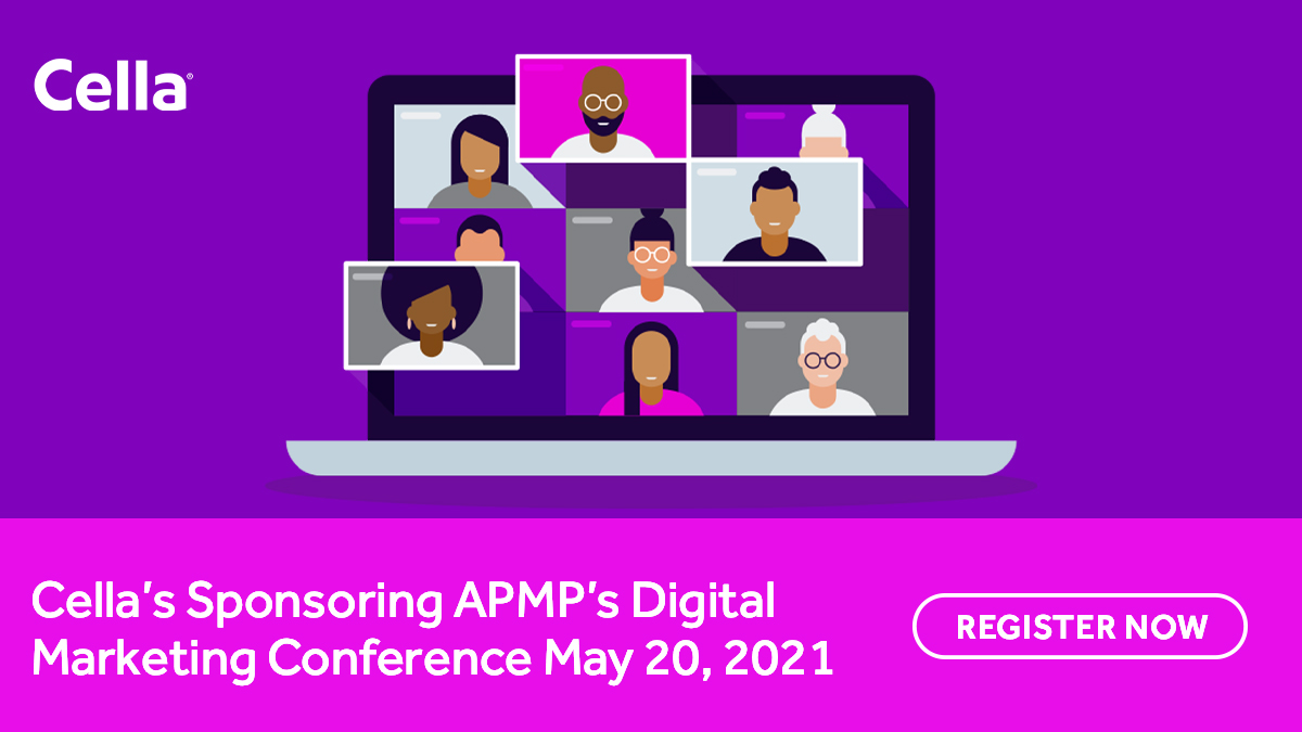 CellaServices's tweet photo. We're excited to announce that we will be sponsoring the APMP's Digital Marketing Conference on May 20! Sophy Regelous, VP/Managing Director, Consulting, will be speaking on the topic, How Does Data Inform Content Creation. #cella #puttingpassiontowork 

https://t.co/BJ1Hvm9C5P https://t.co/tftavs5iZV