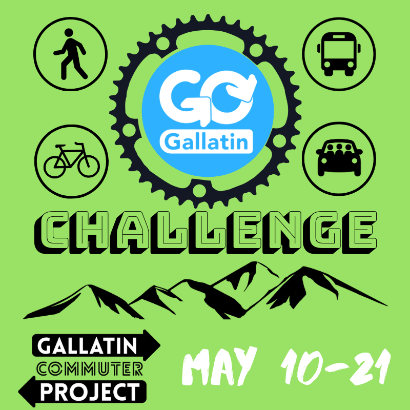 Ready to move more in May? Join the Go Gallatin Challenge, which kicks off today! Earn points by replacing drive-alone trips with biking, walking, riding the bus, teleworking, and carpooling.  Be eligible for prizes from local sponsors!  Learn more at ow.ly/Qi5W50EHy7l