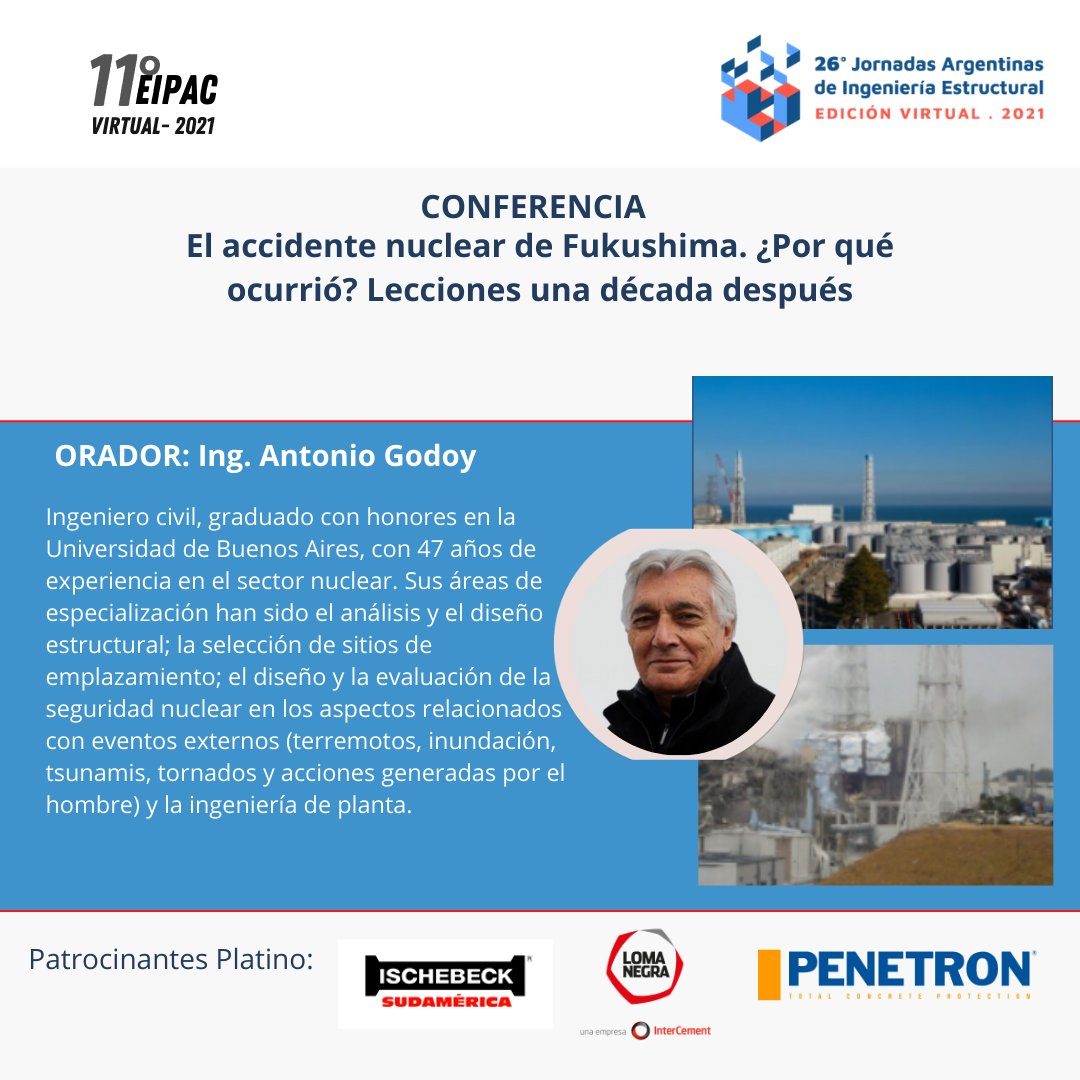 Comenzó la primera conferencia de las 26° JAIE El accidente nuclear de Fukushima. ¿Por qué ocurrió? Lecciones una década después, dictada por  el Ing. Antonio Godoy.

+ Info sobre el contenido de la exposición en jornadasaie.org.ar