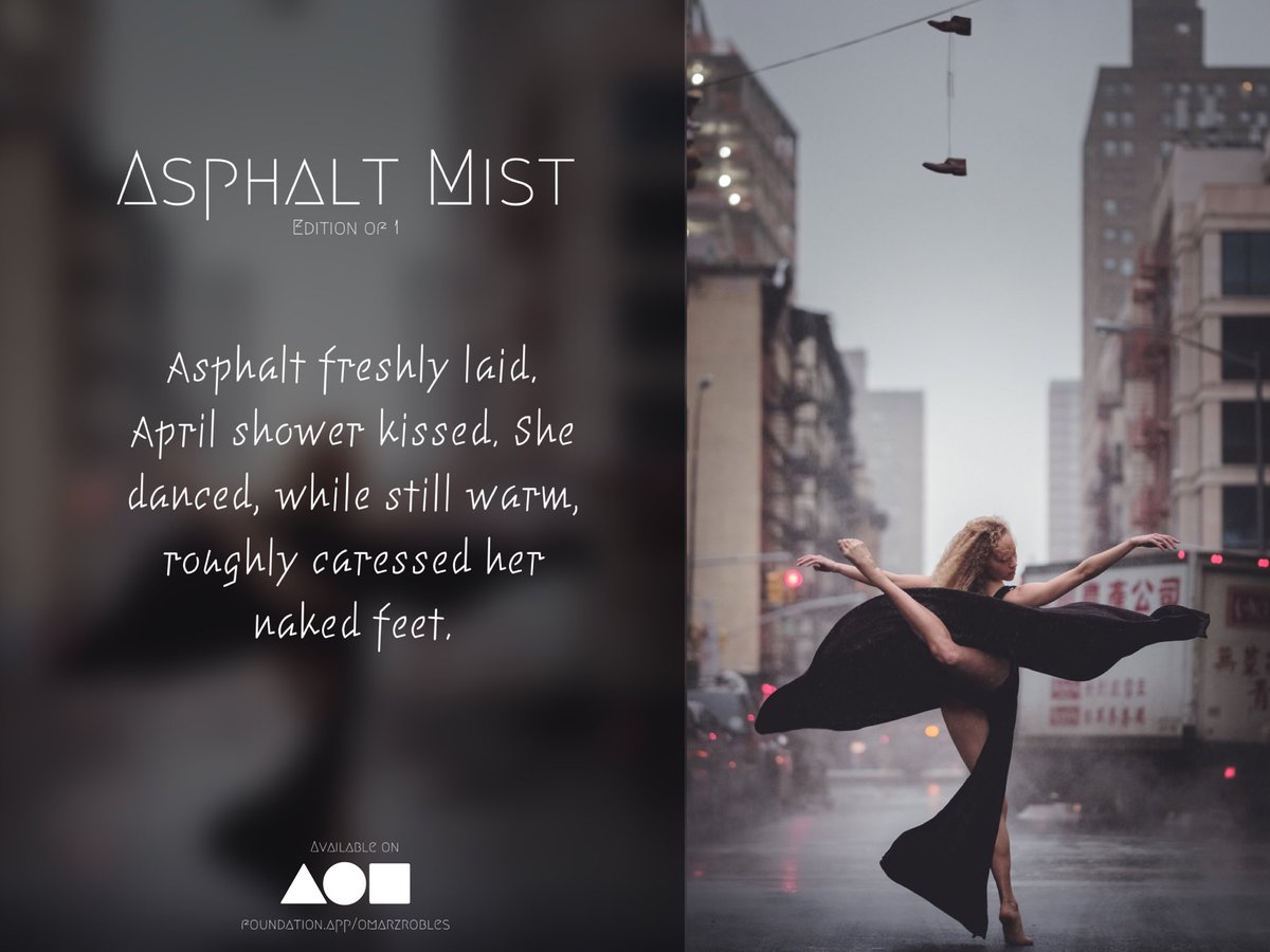 OmarZRobles's tweet photo. Asphalt Mist
Available at https://t.co/Mfo3cprjYB

#NFTCommunity #nftcollector https://t.co/Fn8u66zoPV