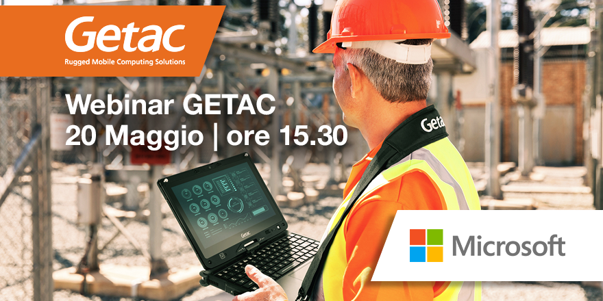 Ingram Micro ti invita al webinar GETAC: "Efficienza e competitività per le utility, grazie alla tecnologia Rugged!” 20 Maggio | ore 15.30 Iscriviti qui > bit.ly/3o1nF3T