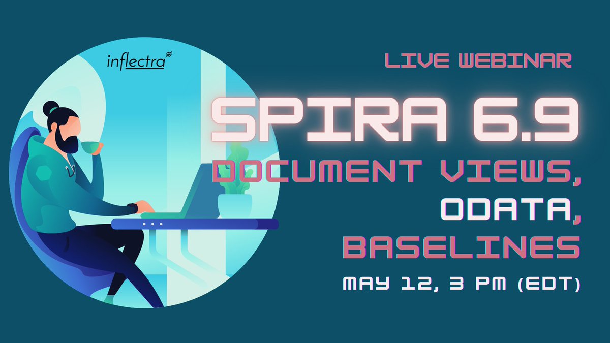inflectra's tweet photo. It's almost here❗
#Spira v6.9 is right around the corner and we've get a #webinar just for the occasion!
We'll cover:
✅ Enhanced Requirements Management Document Views
✅ New #Odata functionality
✅ #Baselining enhancements
Sign up today👉https://t.co/2VQNFIu3TC https://t.co/fWVy7KR3nE