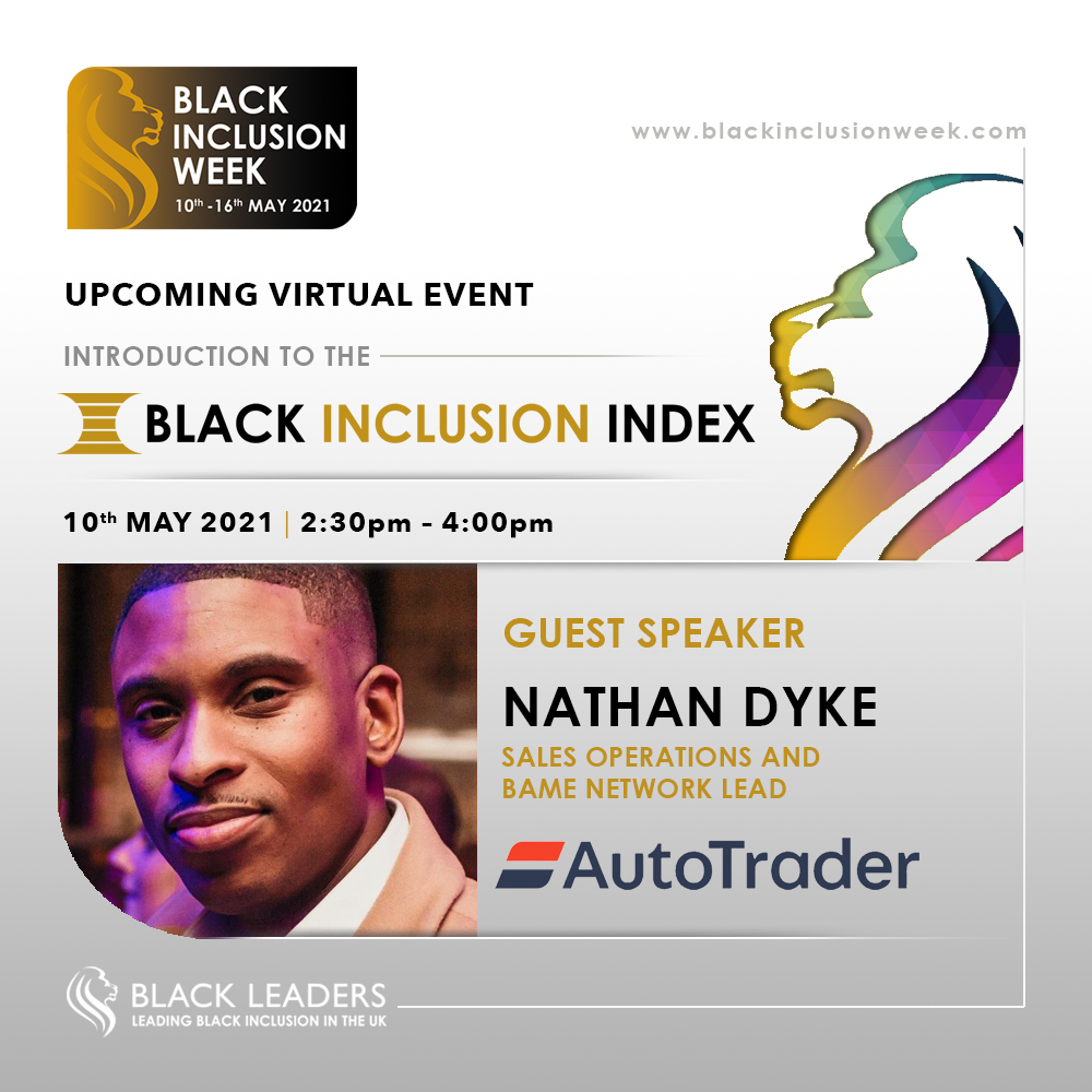 BlackLeadersNet's tweet photo. Not long to go until our 2nd #BlackInclusionWeek event!

Join us at 2:30pm for an Introduction to the Black Inclusion Index.

Register to be a part of the webinar for free here: https://t.co/9RGntf1ZDv https://t.co/fACW4cXDQA