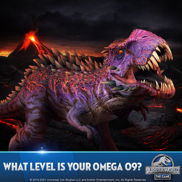 Omega 09 has been available as a Playable Boss for quite some time now.
If you already unlocked it, what level is this mighty creature in your Park? 
Answer &amp; Claim ▶ ludia.gg/JW210510