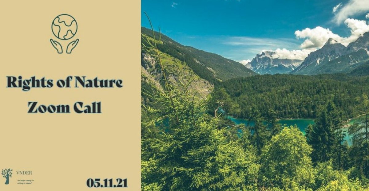 VCCR_2019's tweet image. May is here with an amazing event! 🌿 Do you want to be active, but can't physically be somewhere? This is perfect for you! ✅ Join our zoom call and hear all about the Rights of Nature by a special guest! We hope to see you there 👀fb.me/e/4kqejnUbz #VNDER