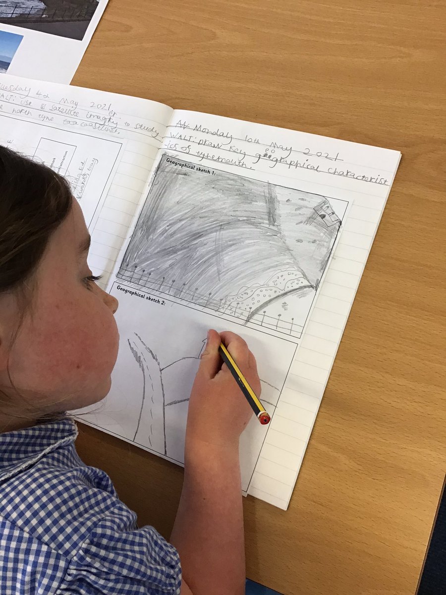 RuncieOf's tweet photo. Year 2 have been working hard to collect geographical sketches of Tynemouth (despite not being able to physically visit!). We loved using Google Streetview to collate our pictures! 🏖 #ARFSgeography https://t.co/7EKLPnANsL