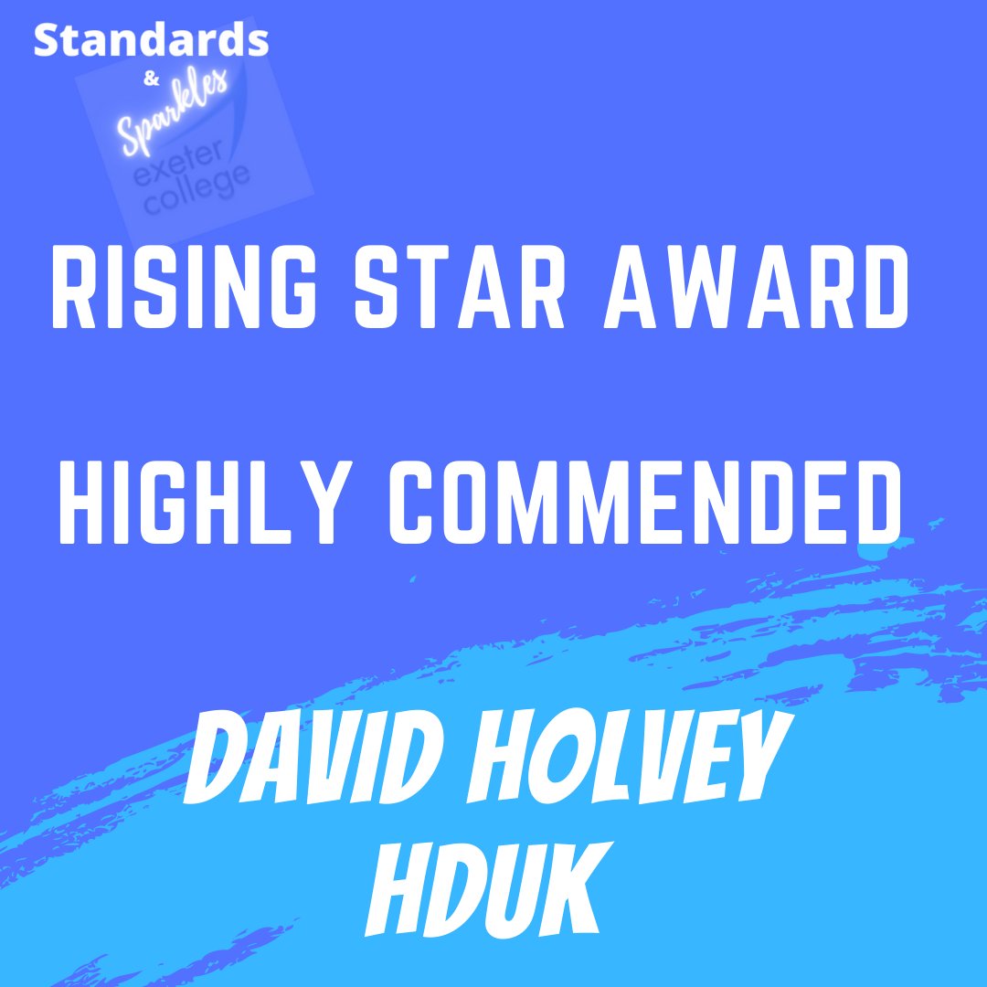 HDUK (@hduk_ltd) on Twitter photo We're super proud of our apprentice David Holvey who has been recognised as Highly Commended in the Rising Star category of <a href="/ExeterCollege/">Exeter College</a>'s Standards and Sparkles #apprenticeship awards.
David is a crucial member of the team and we are so proud of his progress with HDUK 👏🍾 We're super proud of our apprentice David Holvey who has been recognised as Highly Commended in the Rising Star category of <a href="/ExeterCollege/">Exeter College</a>'s Standards and Sparkles #apprenticeship awards.
David is a crucial member of the team and we are so proud of his progress with HDUK 👏🍾