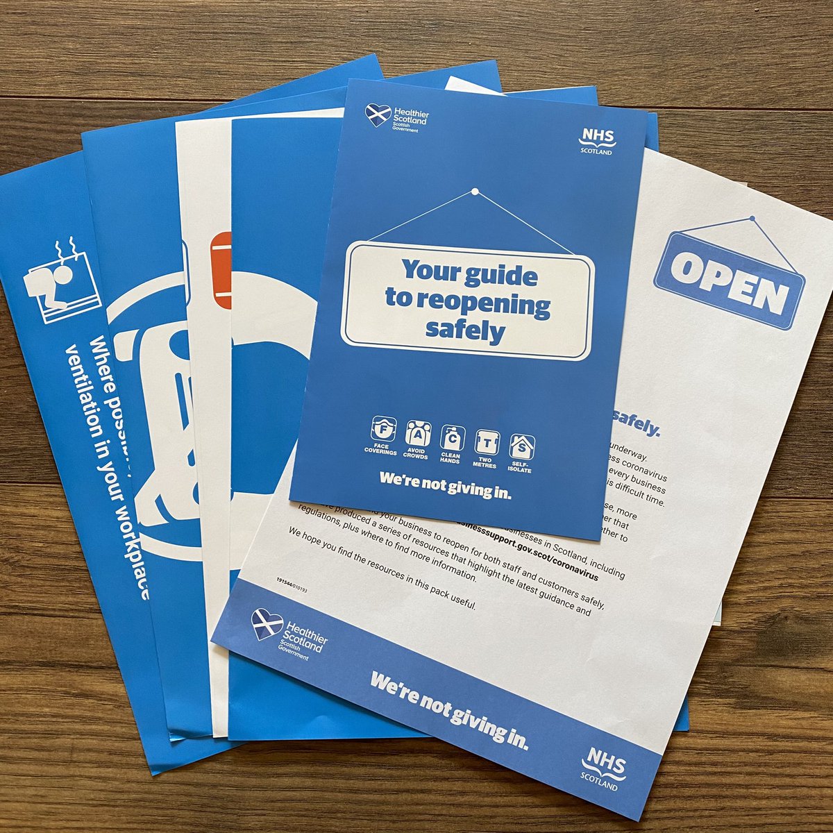 Can’t help thinking this is a waste of taxpayers money, sending “guides to reopening” out to shops, two weeks after they opened. We’ve had posters for months, we know the rules, this not helpful. <a href="/NHSScotland/">Office of the Chief Executive NHSScotland</a> <a href="/healthierscot/">Healthier Scotland</a> I wish you’d spent this money on nurses wages or PPE.