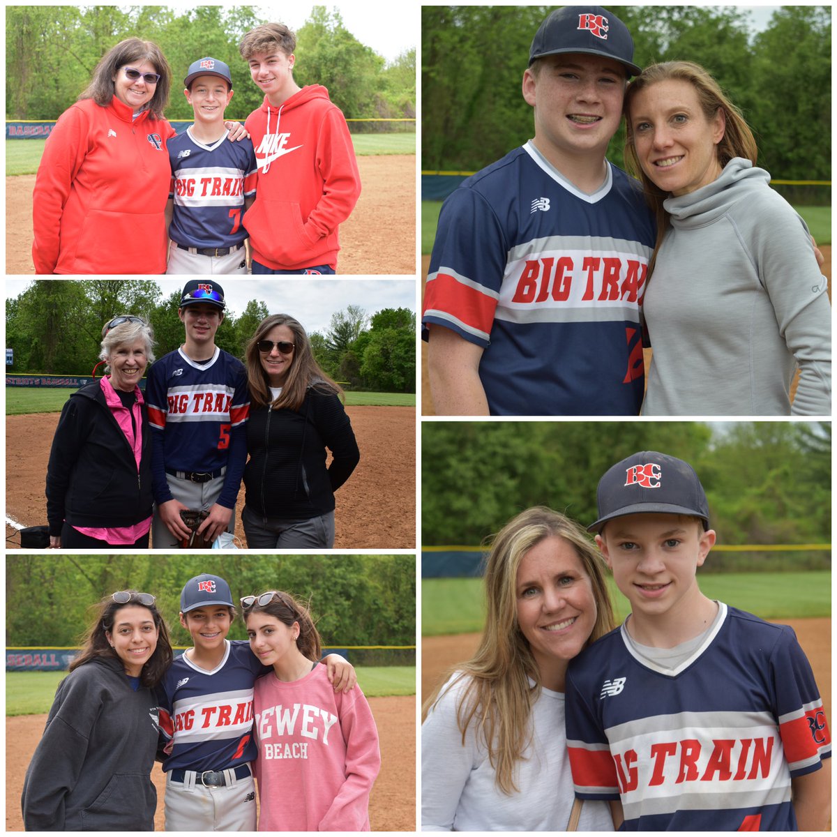 BCCBaseballMD's tweet photo. 13U Big Train celebrated Mother’s Day with two hard fought victories. 7-4 in game 1 and 15-4 in game 2. #gobigtrain #bccbaseball #bccbaseballmd #HappyMothersDay https://t.co/uzoK3lGXvo