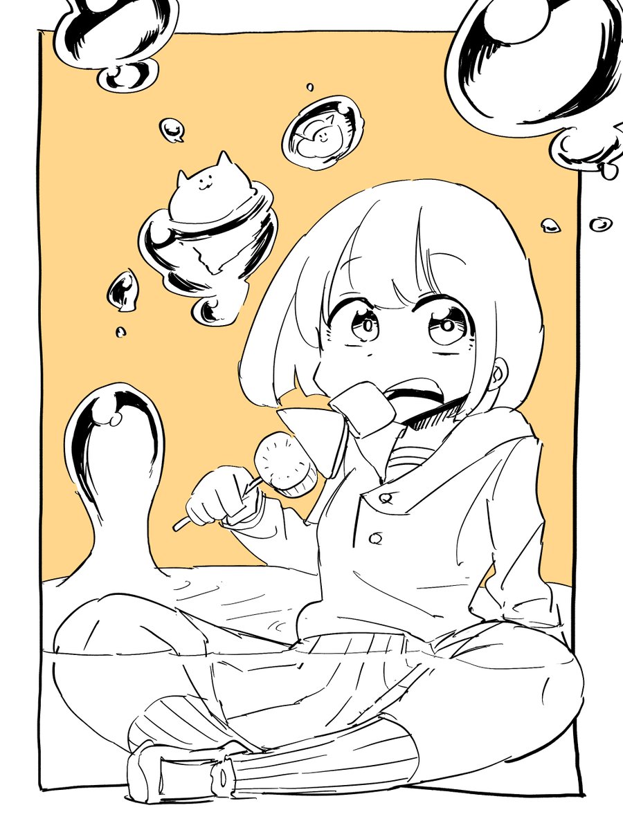きょうの線画です🍣オデン 